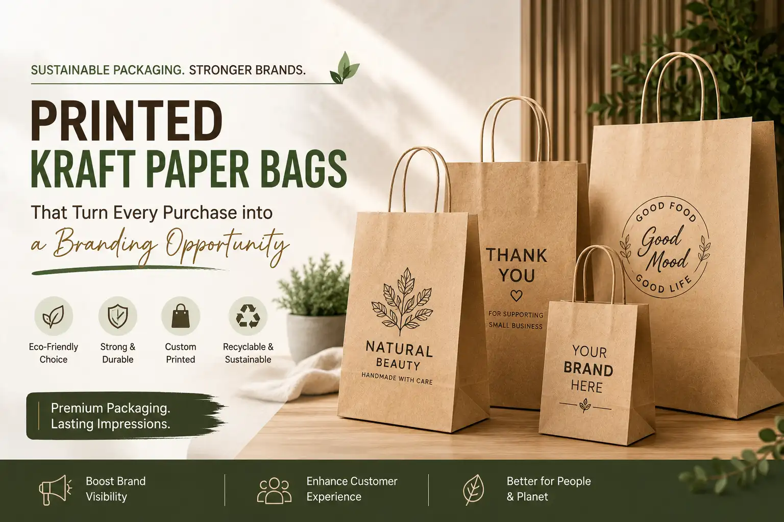 Printed Kraft Paper Bags
