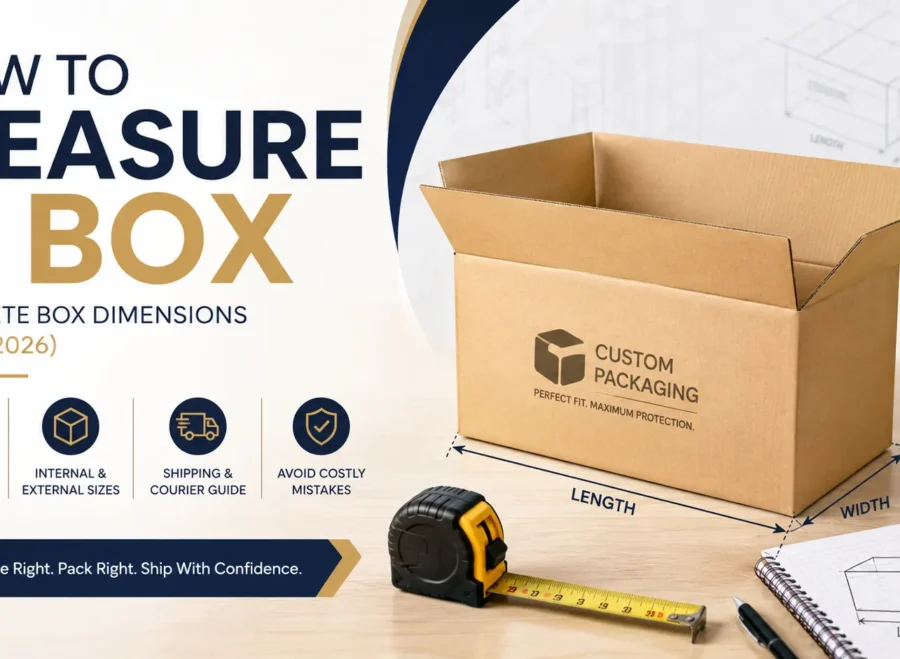 How to measure a box with accurate length, width, and height dimensions for custom packaging