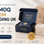 Low MOQ custom packaging boxes for UK startups and small businesses