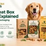 Dog treat box styles including tuck-end, window, hanging and retail packaging