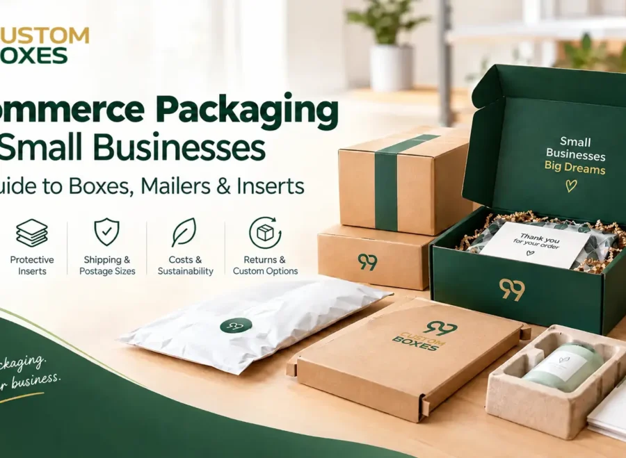 Ecommerce packaging for small businesses with boxes, mailers and inserts in the UK