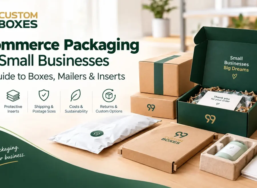 Ecommerce packaging for small businesses with boxes, mailers and inserts in the UK