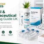 Medical & pharmaceutical packaging with vials, blister packs, cartons and protective inserts