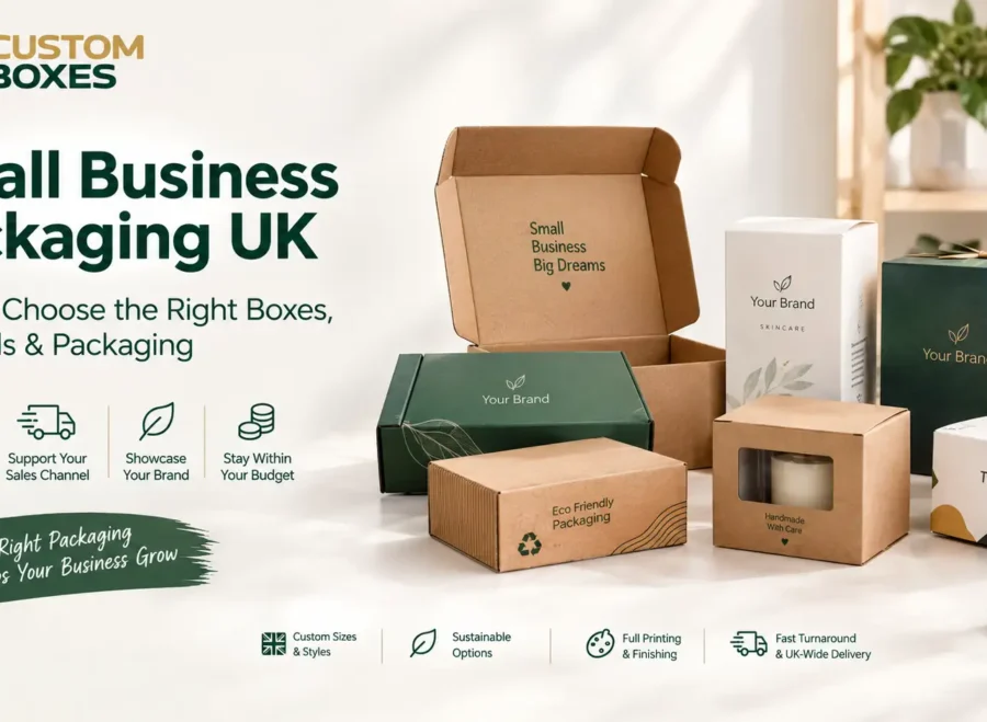 Small business packaging options including kraft, mailer, retail and rigid boxes