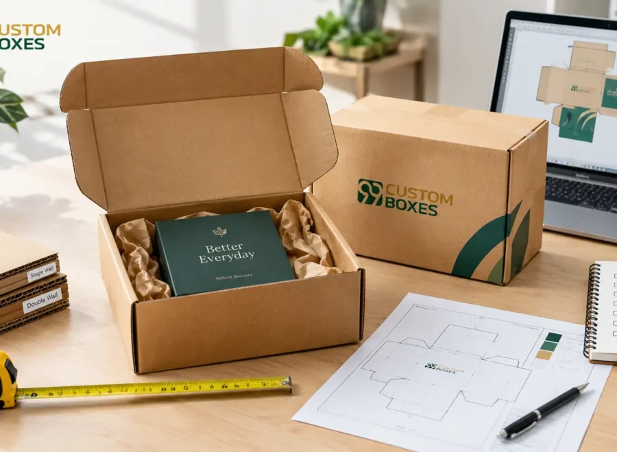 Personalized shipping boxes with custom branding for ecommerce packaging